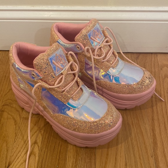 Y.R.U. Matrixx Platform Sneakers in light pink - Picture 3 of 6